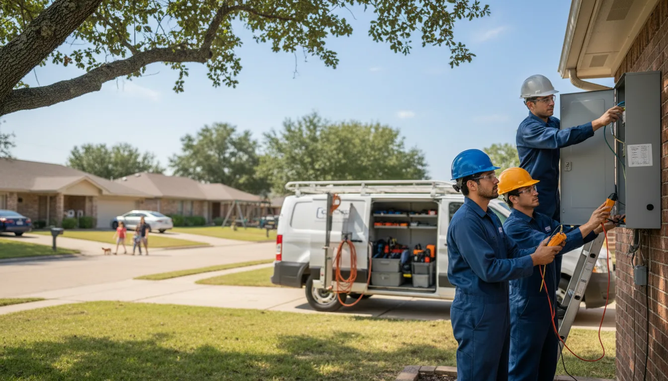 Certified electrician providing emergency electrical services in Little Suamico, WI
